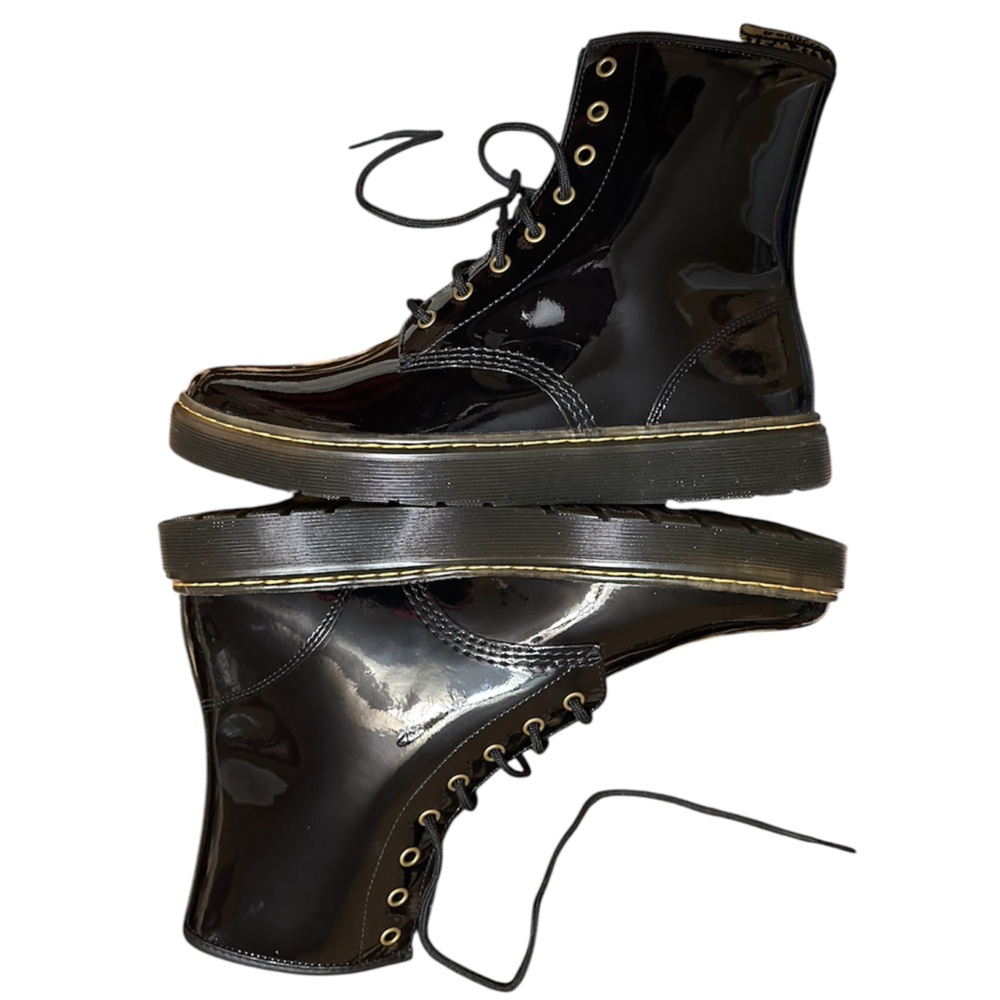DR. MARTENS Patent Leather Zavala Boots